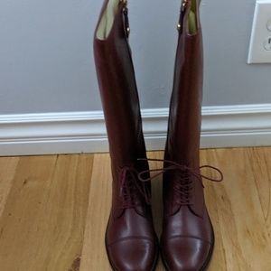 Brand New Juicy Couture riding boots wine color